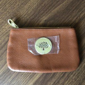 Mulberry brown leather wristlet/clutch